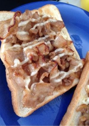 リメイク！しょうが焼きトースト♡-レシピのメイン写真