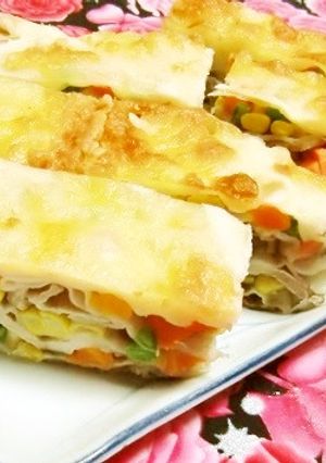 お好み焼き粉でまとめるポークミルフィーュ-レシピのメイン写真