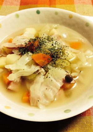 簡単・失敗なし♪香りを楽しむ野菜スープ-レシピのメイン写真