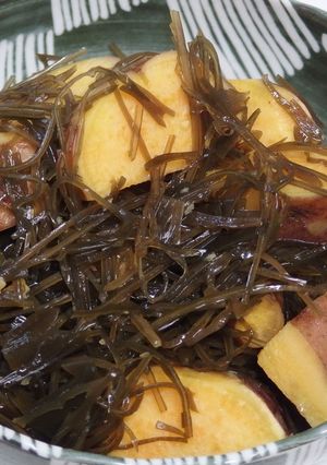 サツマイモときざみ昆布煮-レシピのメイン写真