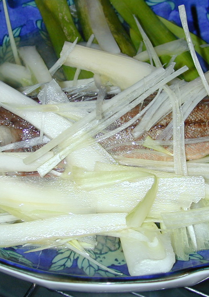 白身魚の酒蒸（中華風）-レシピのメイン写真