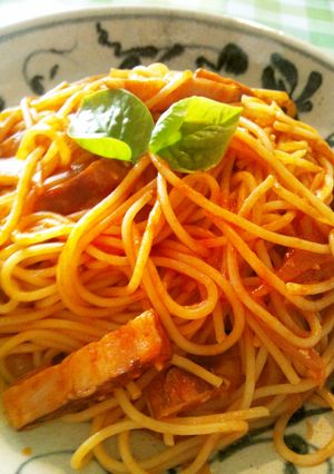 トマトジュースで簡単！美味しいパスタ-レシピのメイン写真