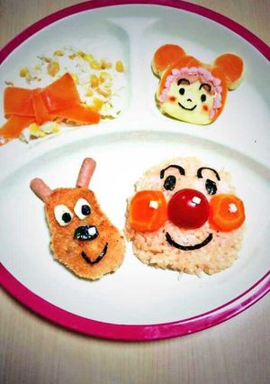 お誕生日♪アンパンマンプレート♪-レシピのメイン写真