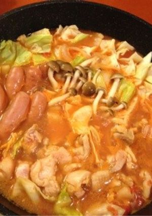 トマトみそ鍋-レシピのメイン写真