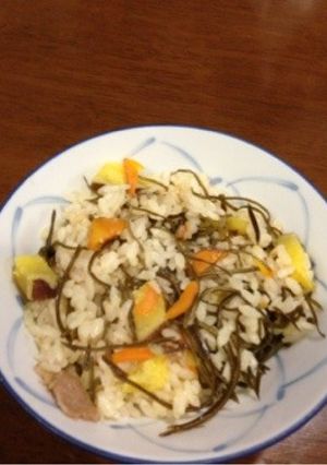 昆布とさつまいもの炊き込み御飯-レシピのメイン写真