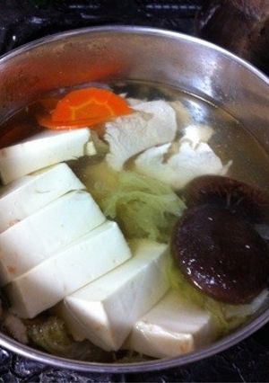寒い日に！鶏肉白だし湯豆腐-レシピのメイン写真