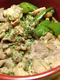 簡単に豚丼キノコ添え♪-レシピのメイン写真