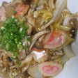 白菜とナルトときのこのあんかけご飯
