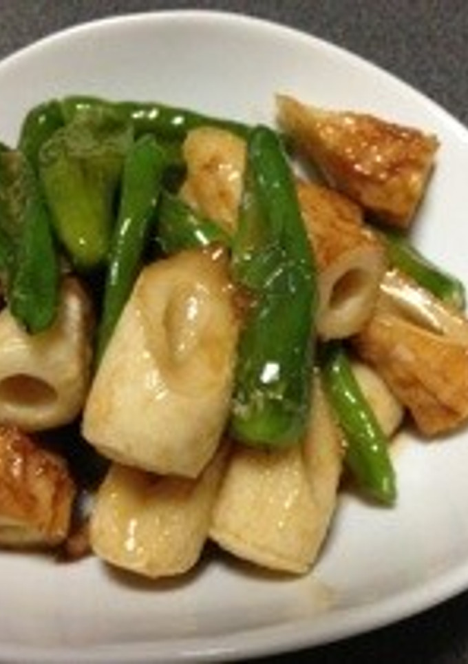 竹輪とししとうの甘辛マヨ炒め-レシピのメイン写真