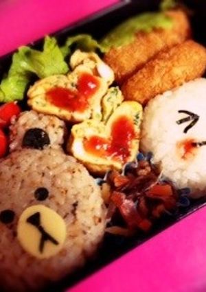 LINEブラウン＆ムーン☆キャラ弁-レシピのメイン写真
