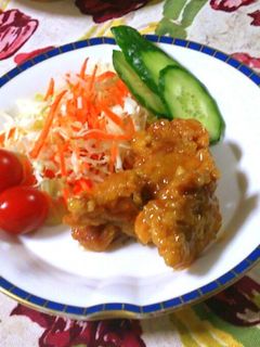 鳥の唐揚げはちみつレモンバターソース-レシピのメイン写真