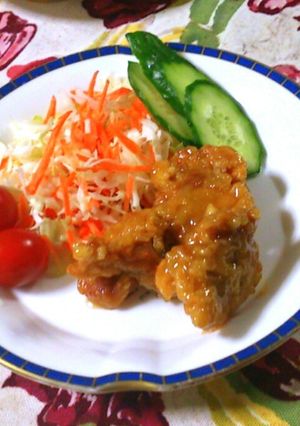 鳥の唐揚げはちみつレモンバターソース-レシピのメイン写真