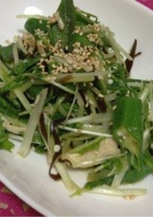 ◆水菜サラダ◆-レシピのメイン写真