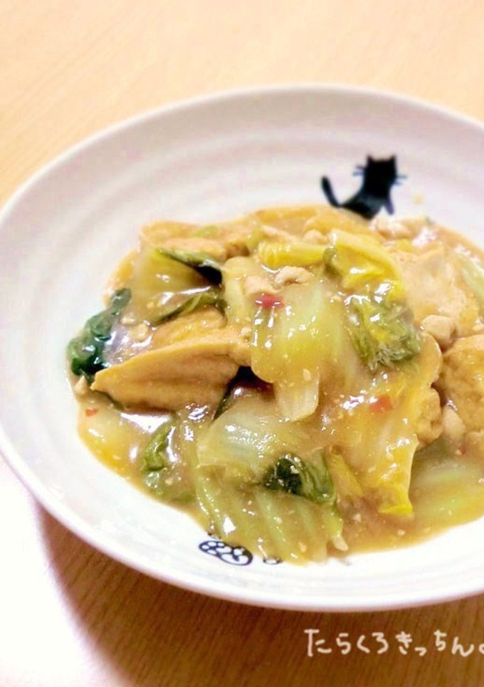 白菜と厚揚げのピリ辛そぼろ煮-レシピのメイン写真