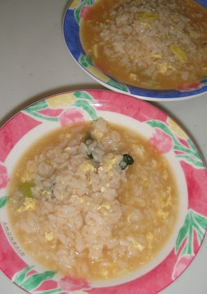 [簡単]鶏野菜鍋の締め！ポン酢雑炊-レシピのメイン写真