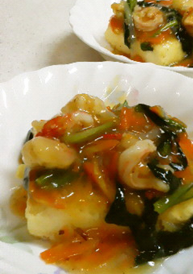 揚げだし豆腐風中華あんかけ-レシピのメイン写真