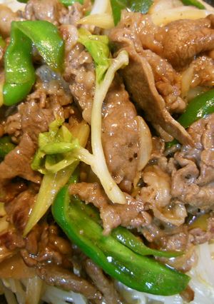 牛肉とピーマンセロリのオイスター炒め-レシピのメイン写真