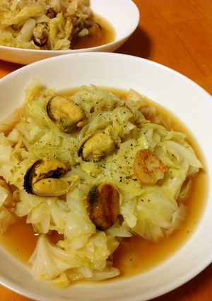 圧力鍋5分!魚介のキャベツスープ-レシピのメイン写真