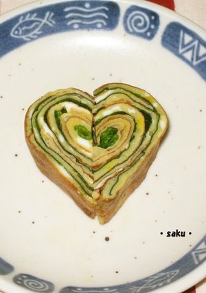 お弁当に♪彩きれいなほうれん草たまご焼き-レシピのメイン写真