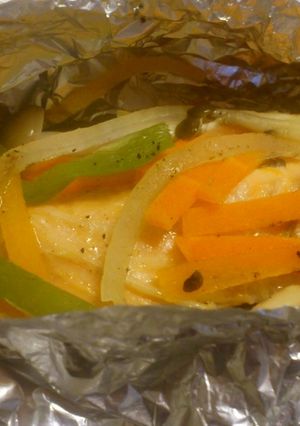 秋の味覚☆野菜たっぷり鮭のホイル焼き-レシピのメイン写真