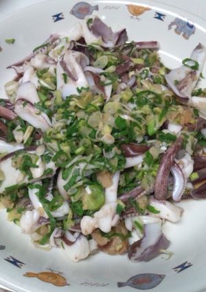 夫の大好物！イカの薬味和え-レシピのメイン写真