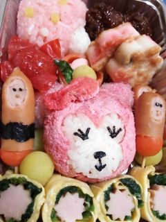 いなり寿司 シェリーメイ クマ キャラ弁-レシピのメイン写真