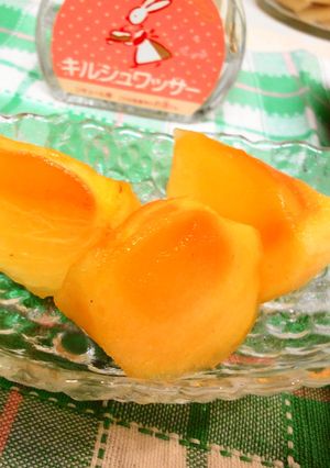＊柿の洋酒かけ＊-レシピのメイン写真