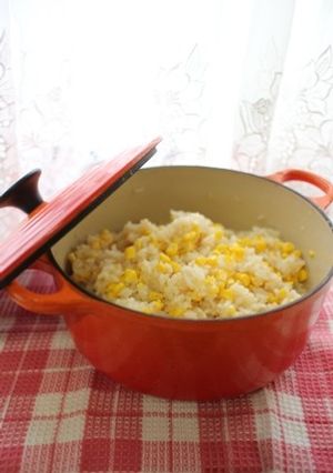 とうもろこしの簡単炊き込みご飯　若干洋風-レシピのメイン写真