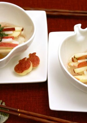 りんごと長いものフレンチドレ和え-レシピのメイン写真