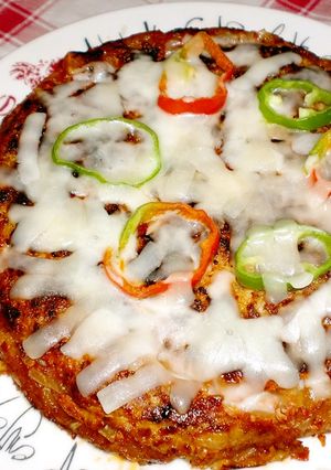 簡単！ハッシュドポテトdeハンバーグピザ-レシピのメイン写真