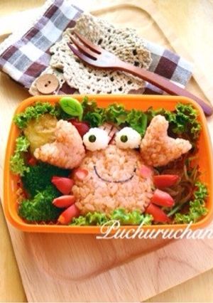＊キャラ弁＊ かにさん-レシピのメイン写真