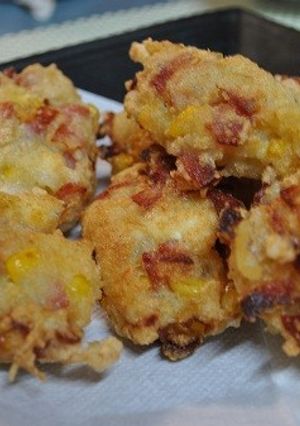 ベーコンとコーンと豆腐の揚げ物-レシピのメイン写真