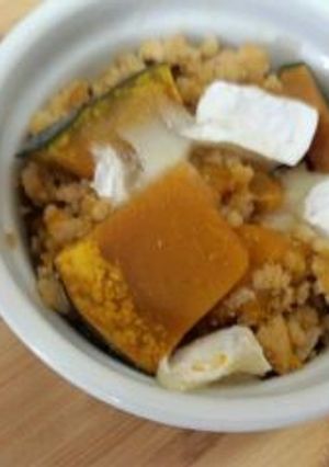 かぼちゃそぼろのココットカマン-レシピのメイン写真