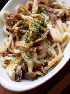 柚子胡椒香る!白だしきのこ焼きうどん-レシピのメイン写真
