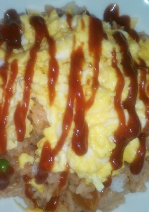 ヘルシー?ズボラが作るオムライス!-レシピのメイン写真