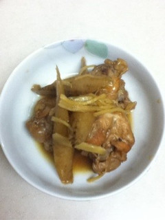 鶏肉とごぼうの煮物-レシピのメイン写真