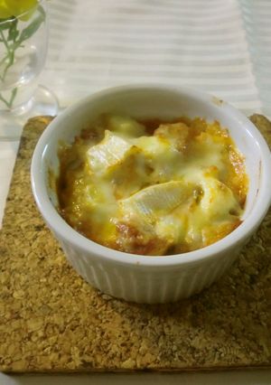 カマンベールと焼売で!ココットラザニア♪-レシピのメイン写真