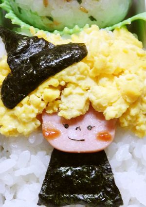 簡単！ハロウィンの魔女弁当-レシピのメイン写真