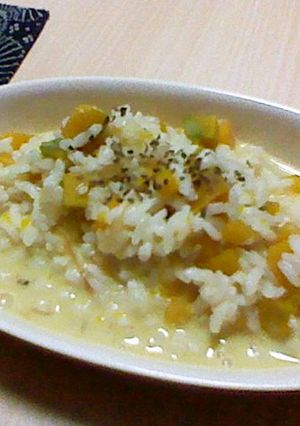 マクロビレシピ★南瓜の豆乳リゾット-レシピのメイン写真