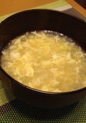 簡単☆余った千切りキャベツで中華スープ♪-レシピのメイン写真