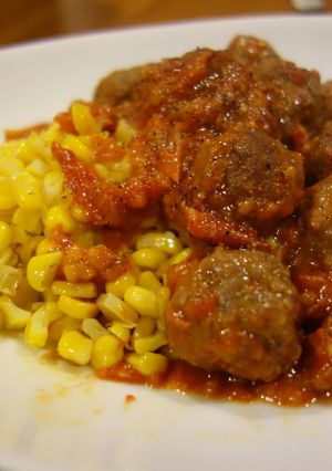 小麦粉で柔らかくなるトマトミートボール-レシピのメイン写真
