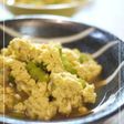 グリーンアスパラの卵とじ
