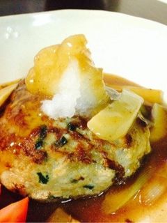 豚ひき肉で和風あんかけハンバーグ-レシピのメイン写真