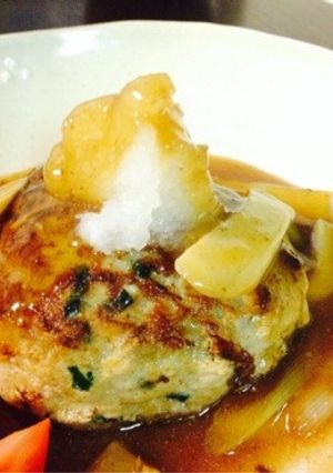 豚ひき肉で和風あんかけハンバーグ-レシピのメイン写真