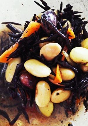 お豆とひじきのポン酢炒め-レシピのメイン写真