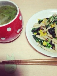 つくねと白菜の鍋風味噌汁-レシピのメイン写真