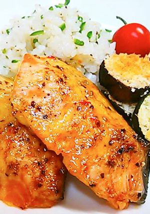 鮭のスイートチリ味噌マヨネーズ焼き-レシピのメイン写真