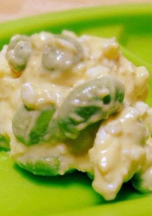 お弁当の余物で(^_^;) 枝豆卵サラダ-レシピのメイン写真