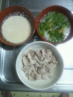 7月11日晩飯 【ゆで豚】-レシピのメイン写真
