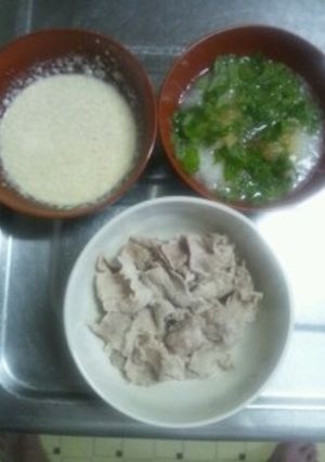 ７月１１日晩飯　【ゆで豚】-レシピのメイン写真